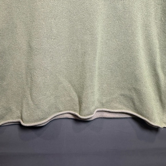 Eileen Fisher V-Neck‎ Knit Sweater – Pale Green & Tan | Women’s Medium - Picture 6 of 12